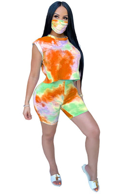 MB Fashion ORANGE 3 PCs Set 8838