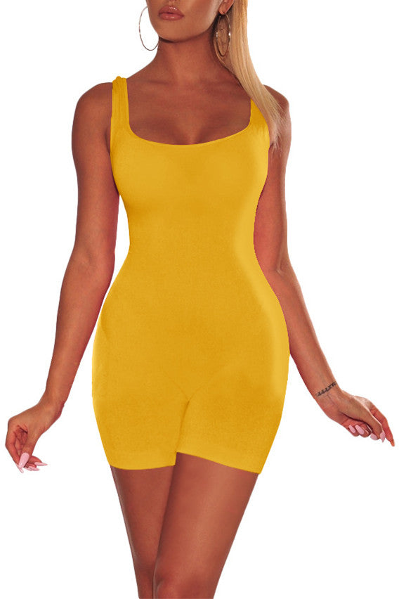 MB FASHION Sleeveless Bodycon Romper Stretchy Fitted One-Piece Jumps | MB Fashion Wholesale MB FASHION Sleeveless Bodycon Romper Stretchy Fitted One-Piece Jumps | MB Fashion Wholesale