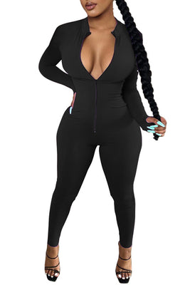 MB Fashion BLACK Light Weigh Jumpsuit 6585