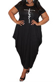 MB Fashion BLACK Dress 062R Plus Size