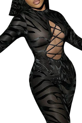 MB Fashion BLACK Jumpsuits 0968T
