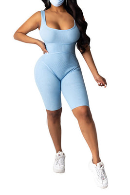 MB Fashion BLUE Jumpsuit WITHOUT MASK 7388