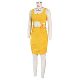 MB Fashion YELLOW Dress 295