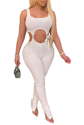 MB Fashion WHITE Jumpsuit 8145