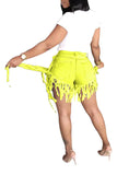 MB Fashion YELLOW Denim Shorts 8457