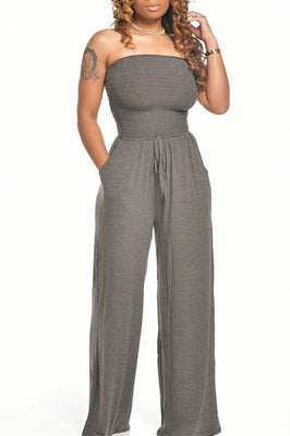 MB Fashion GRAY Jumpsuit 8429