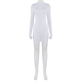 MB FASHION WHITE DRESS WITH KNESS HIGH 0357R