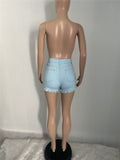 MB Fashion L-BLUE Shorts 3849R