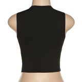 MB FASHION HOLLOW OUT CROP TOP 6656AT