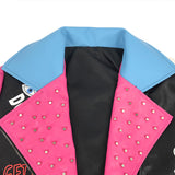 MB Fashion PINK/BLACK Jacket 9518R