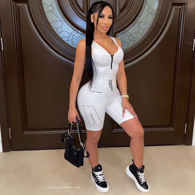 MB Fashion WHITE Jumpsuits 3163R