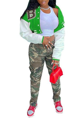 MB Fashion Green Jacket B 5891R