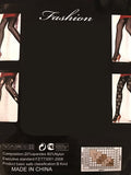 Pattern Net Lace Fashion Black Pantyhose / 6 Pcs /Pack