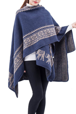MB Fashion Elephant Print Shawl 3260