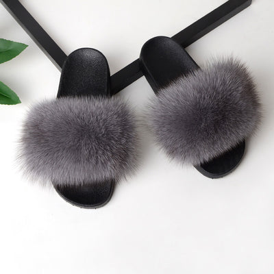 MB Fashion Solid Color 84 Fur Sandals