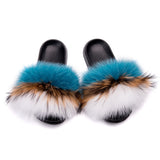MB Fashion Color 47 Fur Sandals Slides