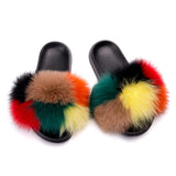 MB Fashion Color 48 Fur Sandals Slides