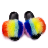 MB Fashion Color 53 Fur Sandals Slides