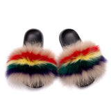 MB Fashion Color 58 Fur Sandals Slides