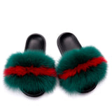 MB Fashion Color 61 Fur Sandals Slides