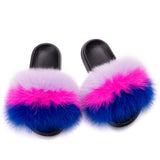 MB Fashion Color 66 Fur Sandals Slides