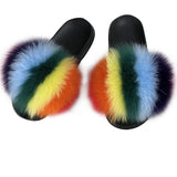 MB Fashion Color 68 Fur Sandals Slides
