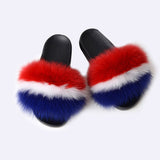 MB Fashion Color 71 Fur Sandals Slides