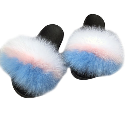 MB Fashion Color 74 Fur Sandals Slides