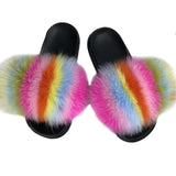 MB Fashion Color 75 Fur Sandals Slides