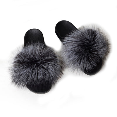MB Fashion Color 76 Fur Sandals Slides