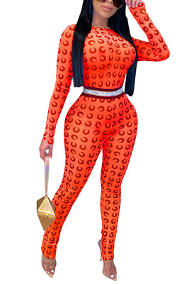 MB Fashion ORANGE Jumpsuits 9834