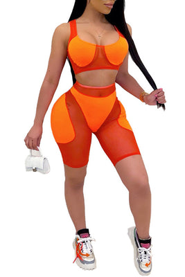 MB Fashion ORANGE 2 PCs Set 6053R
