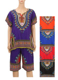 MB Fashion Red Dashiki Africa Print Sets p3021