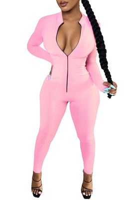 MB Fashion PINK Light Weigh Jumpsuit 6585