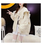 MALYBGG Embrace Warmth in a Thickened Knit Outerwear with a Cute Touch 8023LY