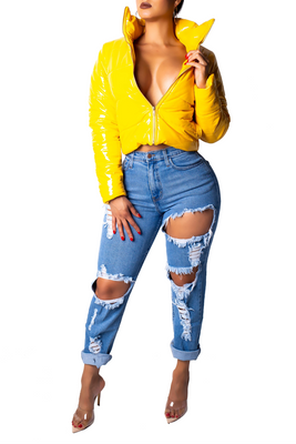 MB Fashion YELLOW Jacket 4524