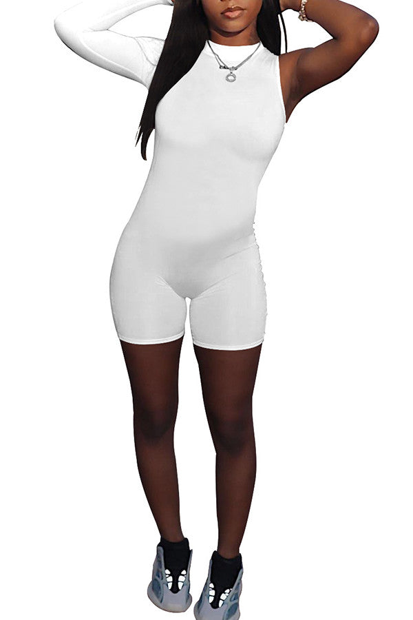MB Fashion WHITE Jumpsuits 8219R