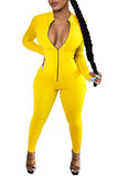 MB Fashion YELLOW Light Weigh Jumpsuit 6585