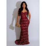 MALYBGG Solid Sensual Spaghetti Strap Maxi Dress 6787LY