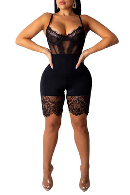 MB FASHION CORSET CARTLIAGE  LACE JUMPSUITS 5251R
