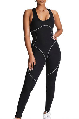 MB Fashion BLACK Jumpsuits 1074R