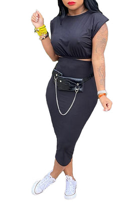 MB Fashion BLACK 2PCs Set 8912R