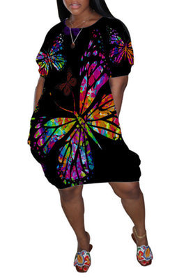 MB Fashion BLACK Dress 5561R