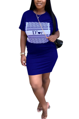 MB Fashion BLUE Dress 181R