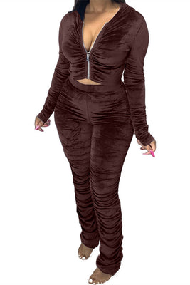MB Fashion BROWN 2 PCs Set 1539R