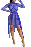 MB Fashion BLUE Dress 4070R