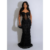 MALYBGG Solid Sensual Spaghetti Strap Maxi Dress 6787LY