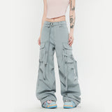 MALYBGG Elevating Utility Fashion with Flowing Straps on Loose-Fit Cargo Pants 3752LY