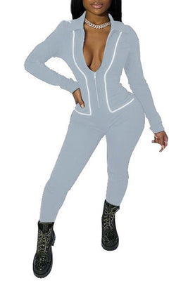 MB Fashion GRAY Jumpsuit 8961R