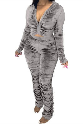 MB Fashion GRAY 2 PCs Set 1539R